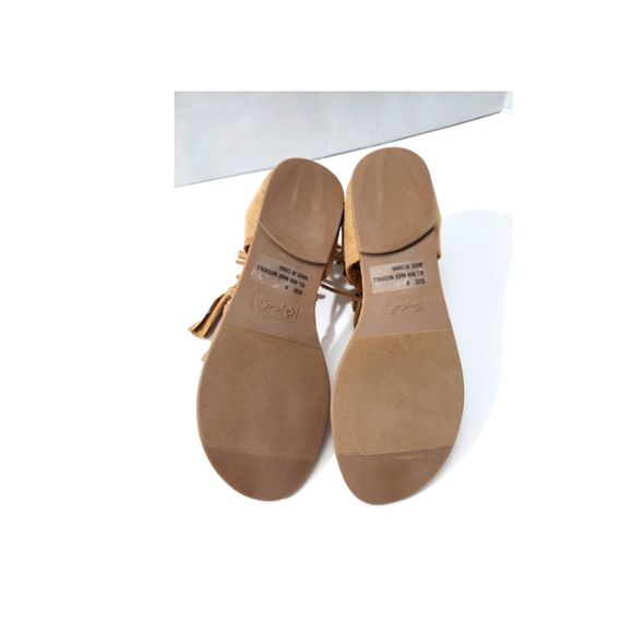 NEW Suede Gladiator T-strap Sandals Sizes 7 & 7.5 - Picture 4 of 5